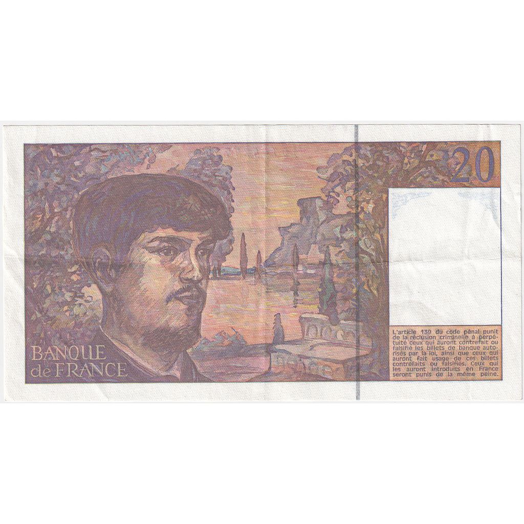 France, 20 Francs, 1993, Z.043, EF(40-45), Fayette:66bis.5, KM:151f