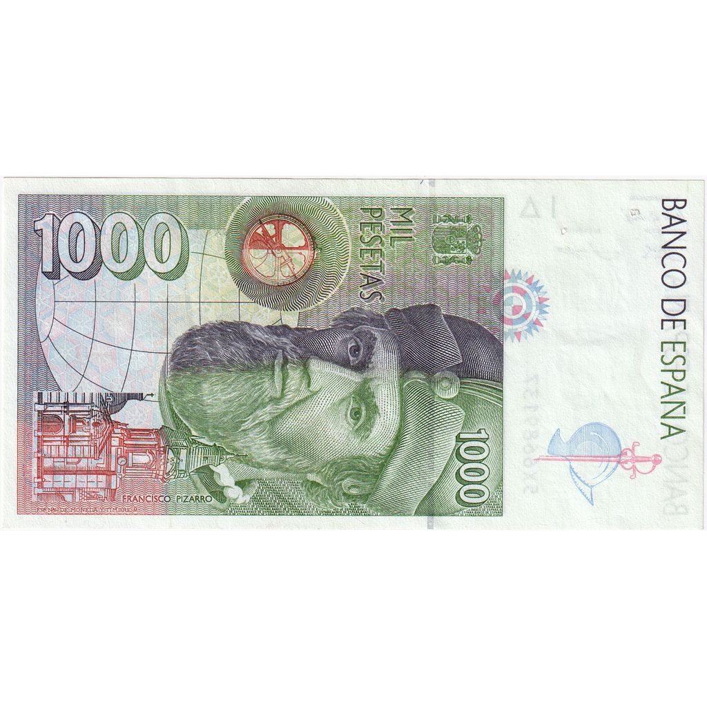 Spain, 1000 Pesetas, EF(40-45)
