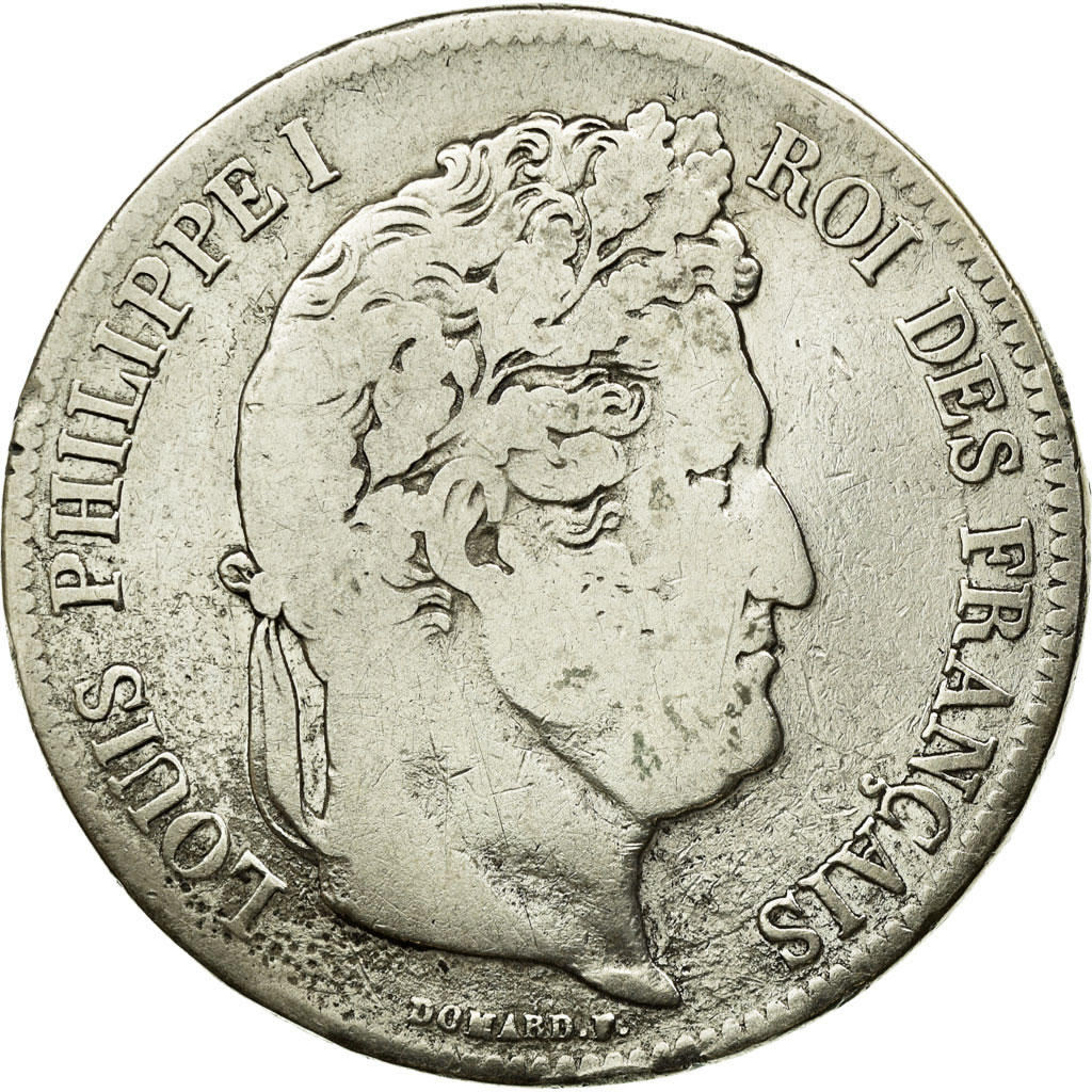 Coin, France, Louis-Philippe, 5 Francs, 1835, Marseille, , Silver