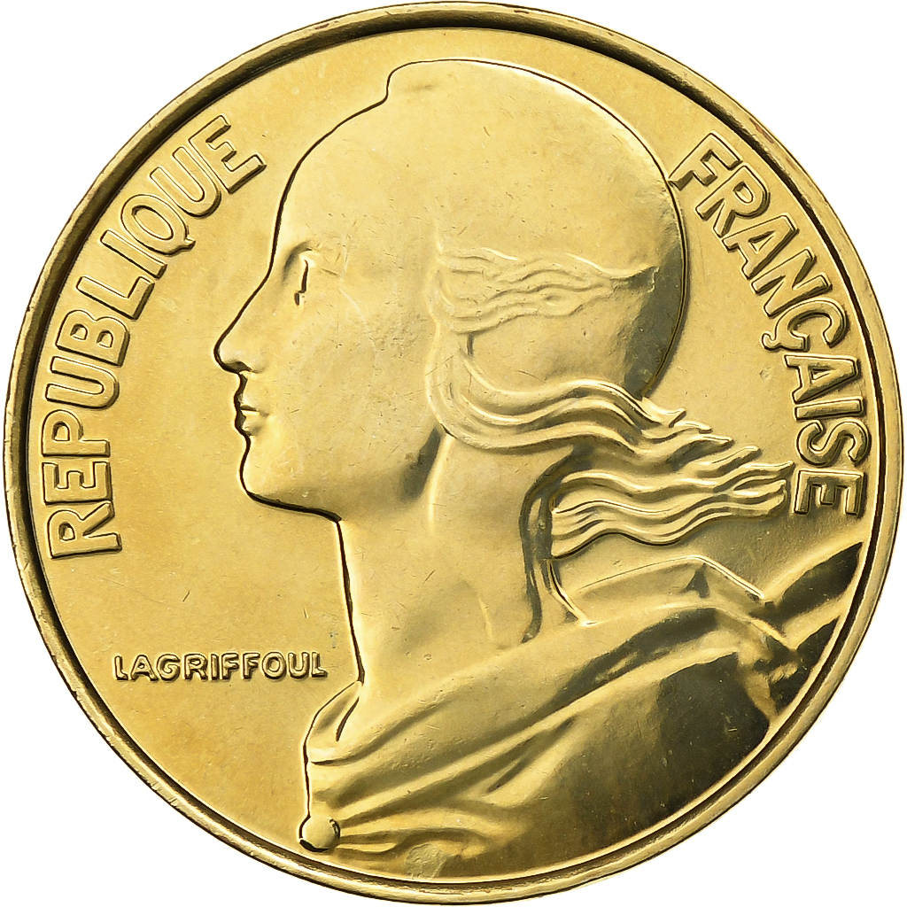 France, 20 Centimes, Marianne, 2000, Paris, Aluminum-Bronze, 