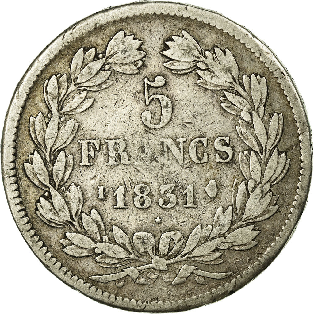 Coin, France, Louis-Philippe, 5 Francs, 1831, Limoges, , Silver
