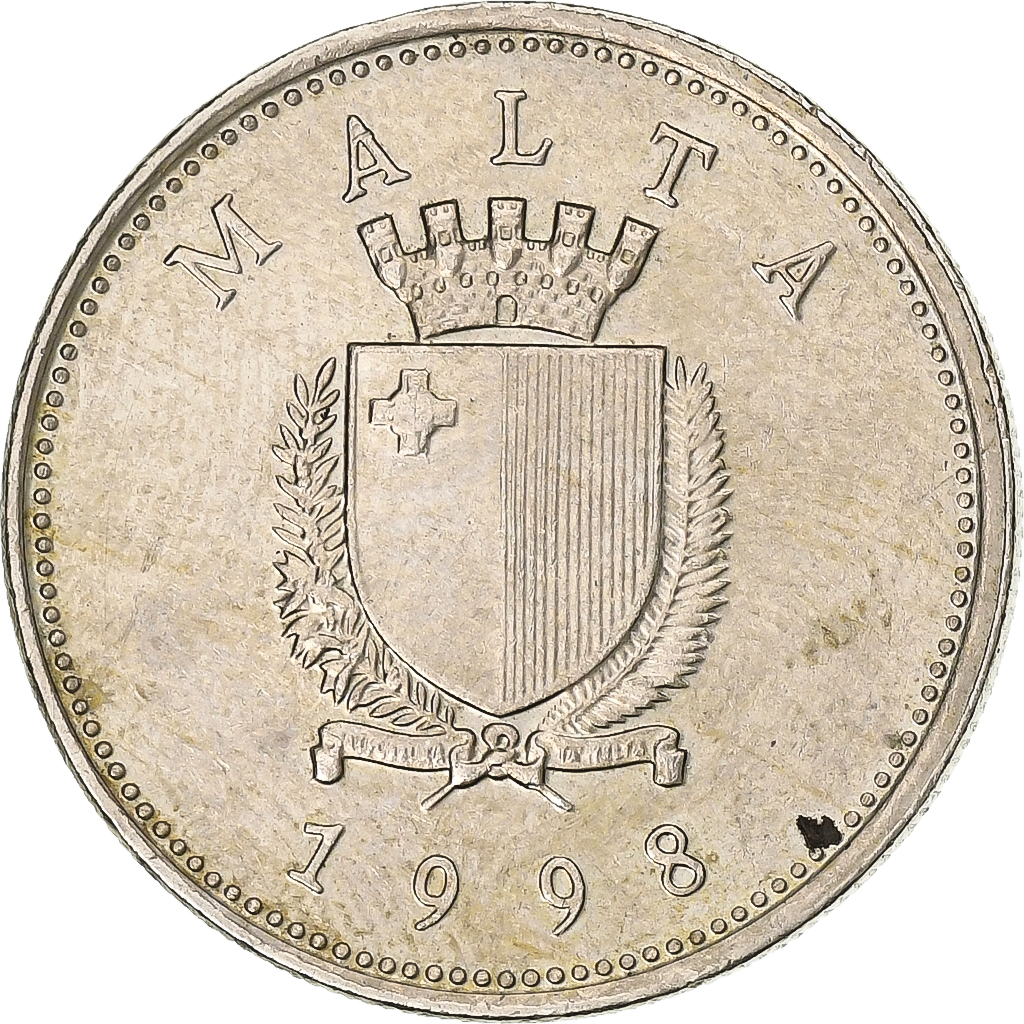 Malta, 10 Cents, 1998, Copper-nickel, , KM:96