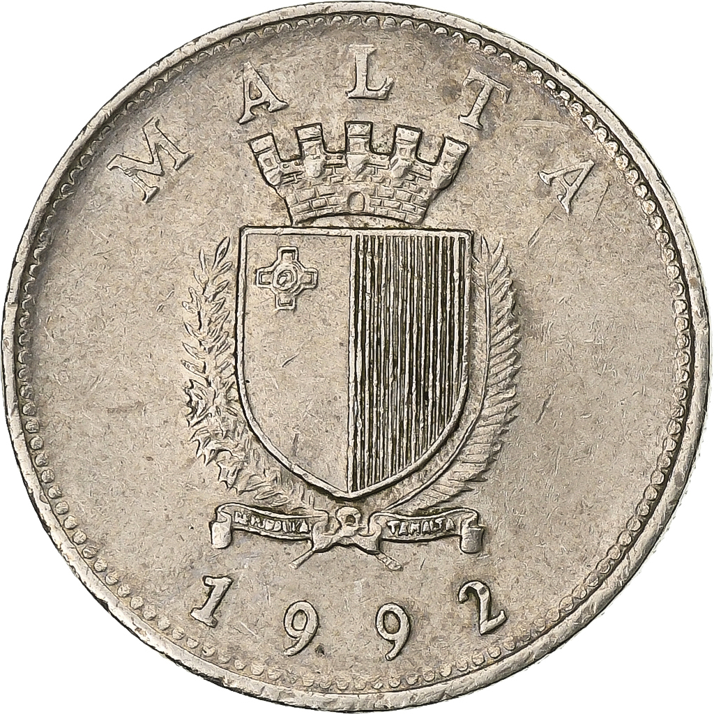 Malta, 10 Cents, 1992, Copper-nickel, , KM:96