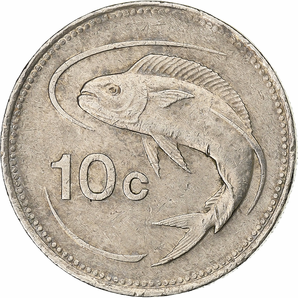 Malta, 10 Cents, 1992, Copper-nickel, , KM:96