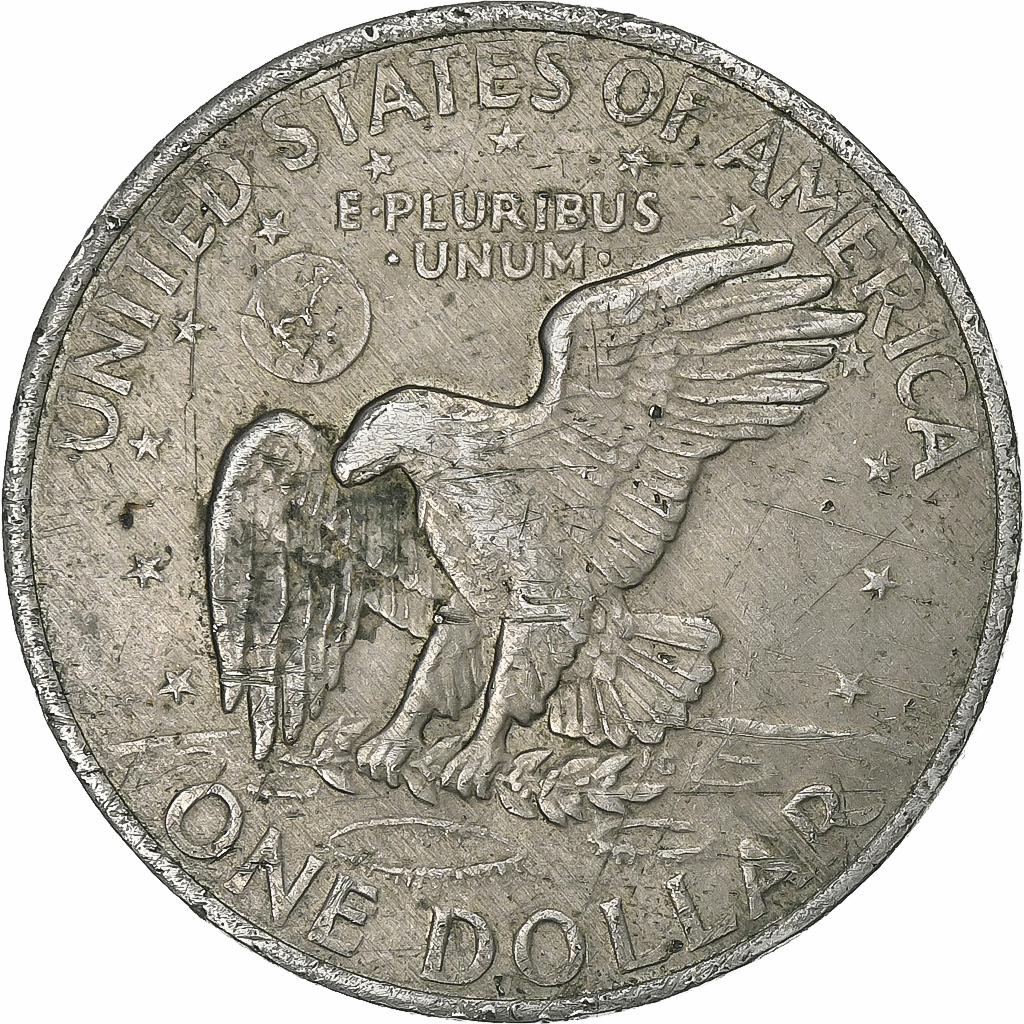 United States, Dollar, Eisenhower, 1971, U.S. Mint, Copper-Nickel Clad Copper