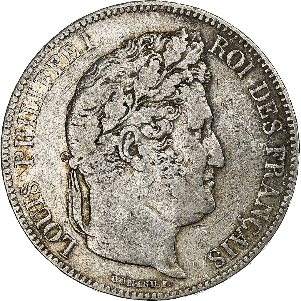 France, Louis-Philippe I, 5 Francs, 1832, La Rochelle, Silver, 