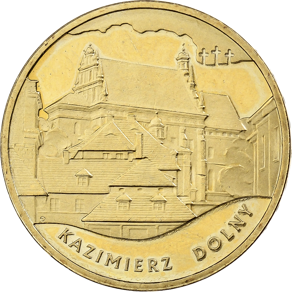 Poland, 2 Zlote, 2008, Warsaw, Brass, , KM:641