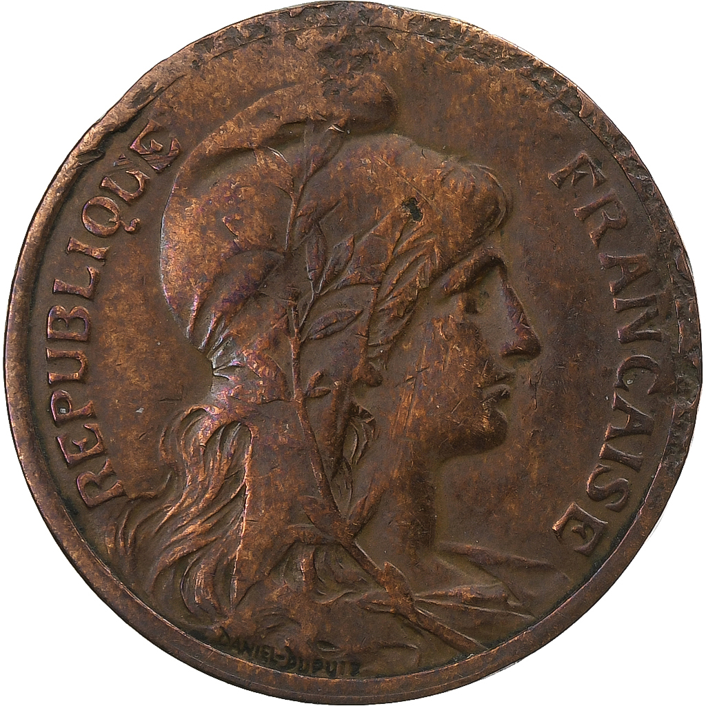 France, 5 Centimes, Dupuis, 1904, Paris, Bronze, , Gadoury:165, KM:842