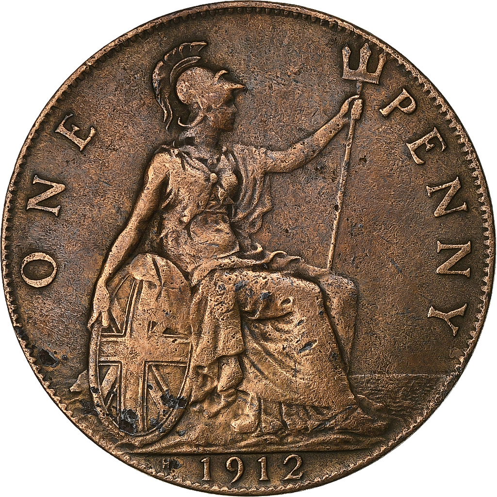Great Britain, George V, Penny, 1912, Heaton, Bronze, , KM:810