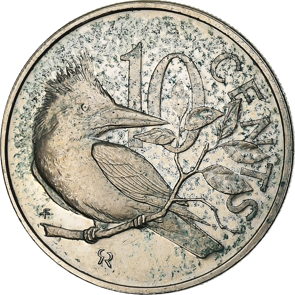 197983] British Virgin Islands, Elizabeth II, 10 Cents, 1974