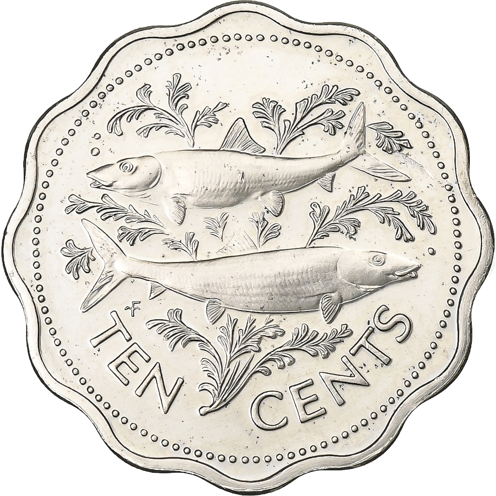 Bahamas, Elizabeth II, 5 Cents, 1974, Franklin Mint, Copper-nickel, 