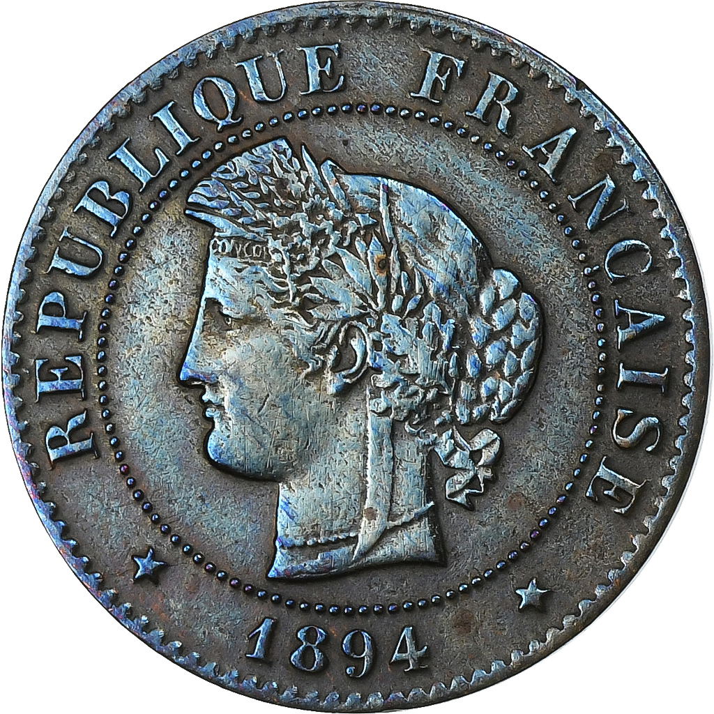 France, Centime, Cérès, 1894, Paris, Bronze, , Gadoury:88, KM:826.1