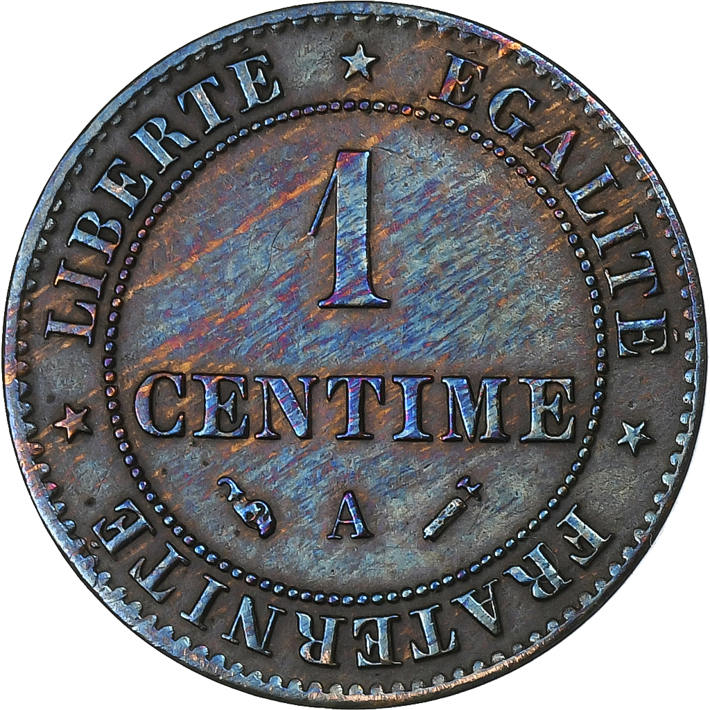 France, Centime, Cérès, 1894, Paris, Bronze, , Gadoury:88, KM:826.1