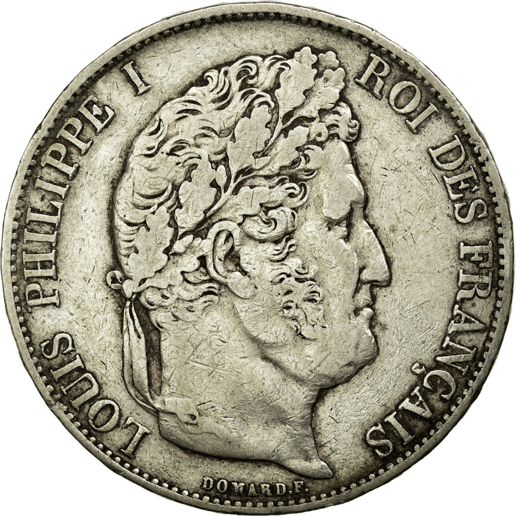 Coin, France, Louis-Philippe, 5 Francs, 1847, Strasbourg, , Silver