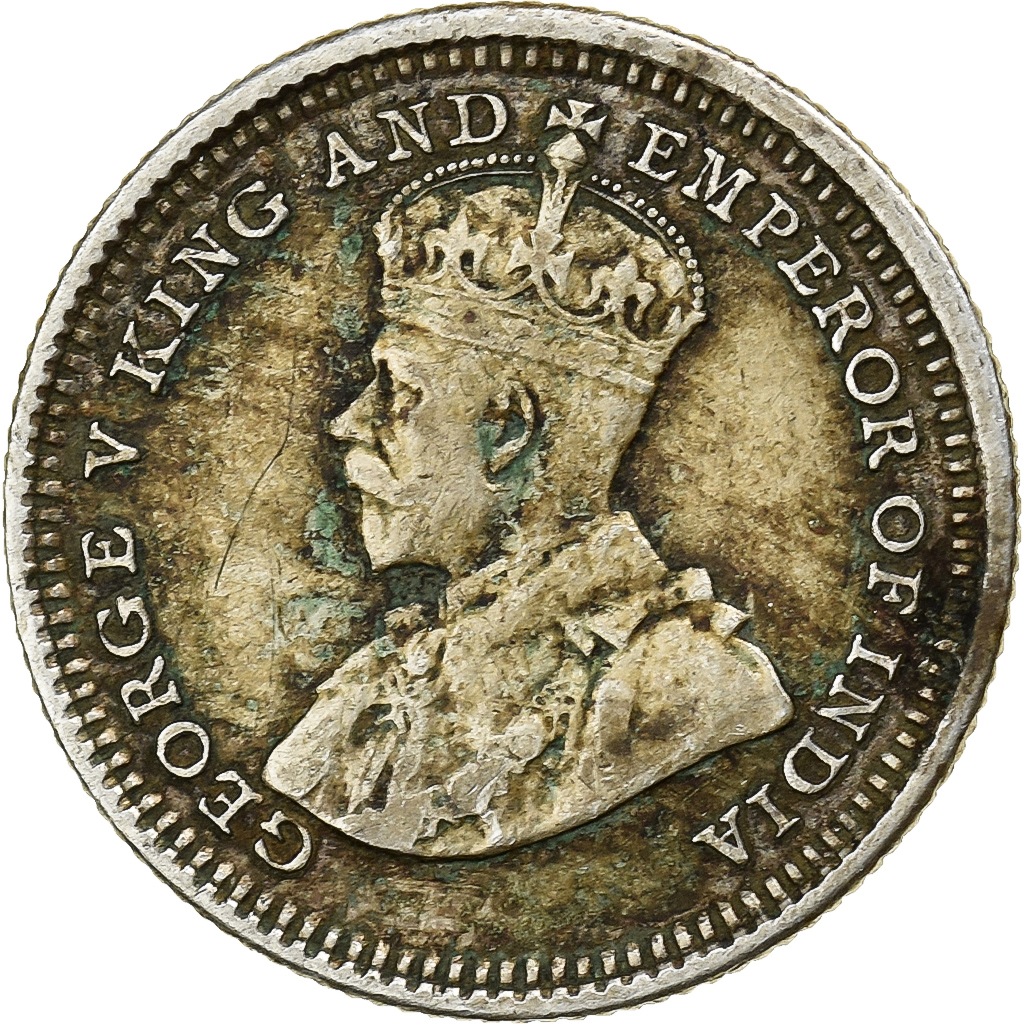 Straits Settlements, George V, 5 Cents, 1926, Silver, , KM:36