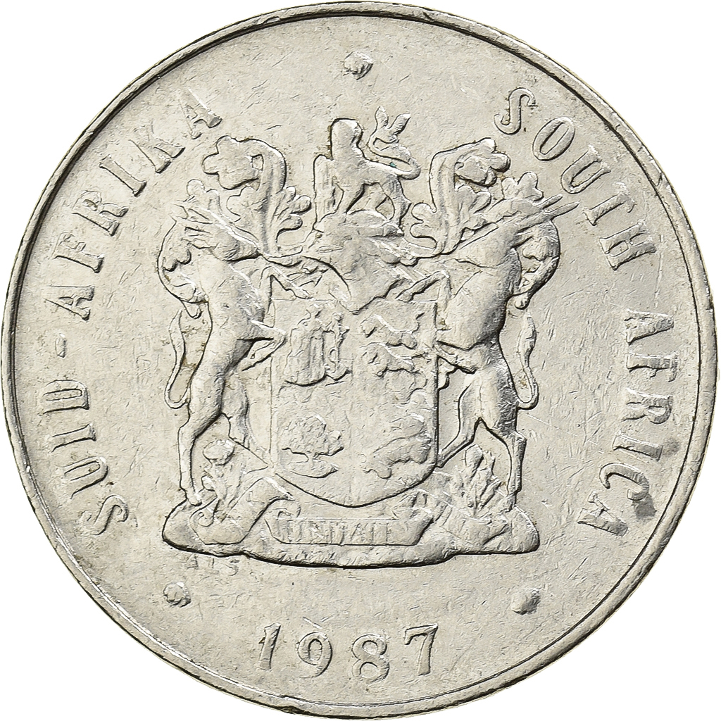 South Africa, 20 Cents, 1987, Nickel, , KM:86