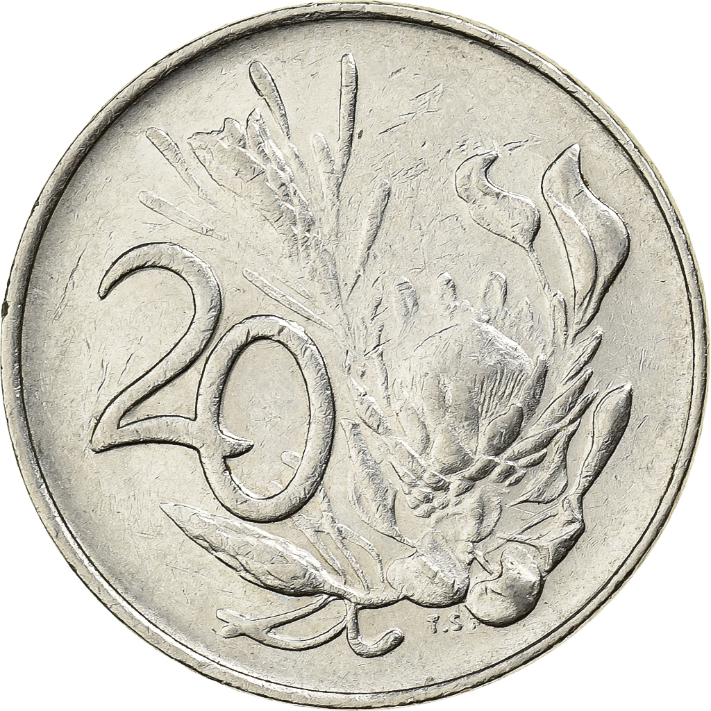 South Africa, 20 Cents, 1987, Nickel, , KM:86