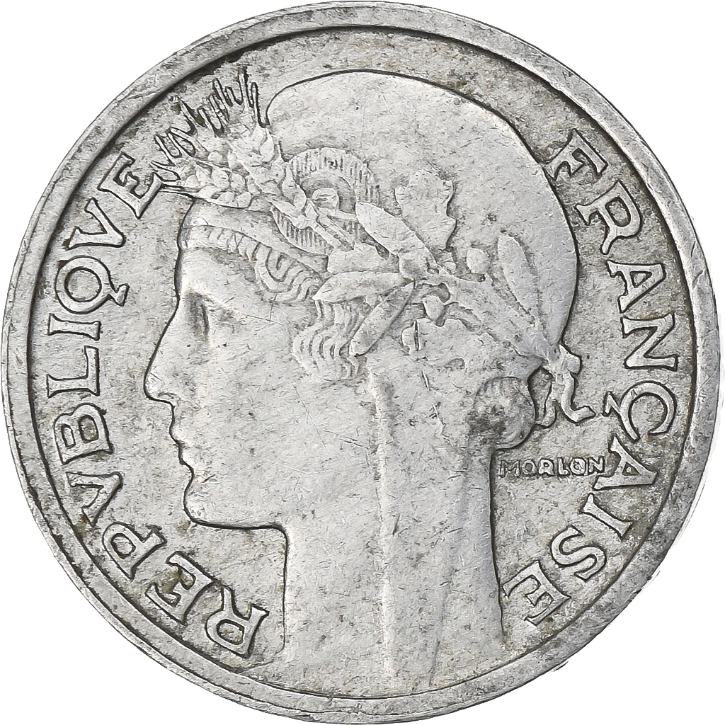 France, 50 Centimes, Morlon, 1946, Beaumont - Le Roger, Aluminum, 