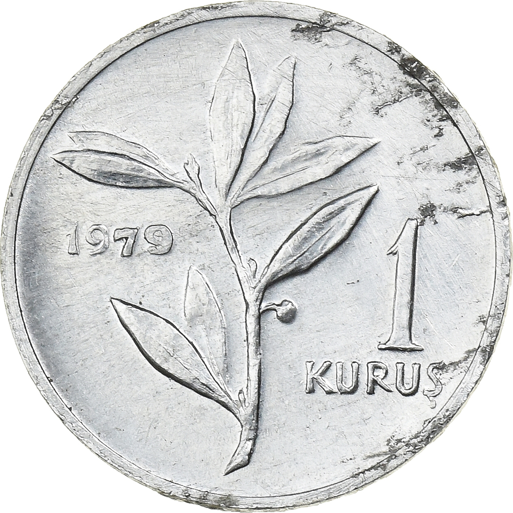 Turkey, Kurus, 1979, Istanbul, Aluminum, , KM:924a