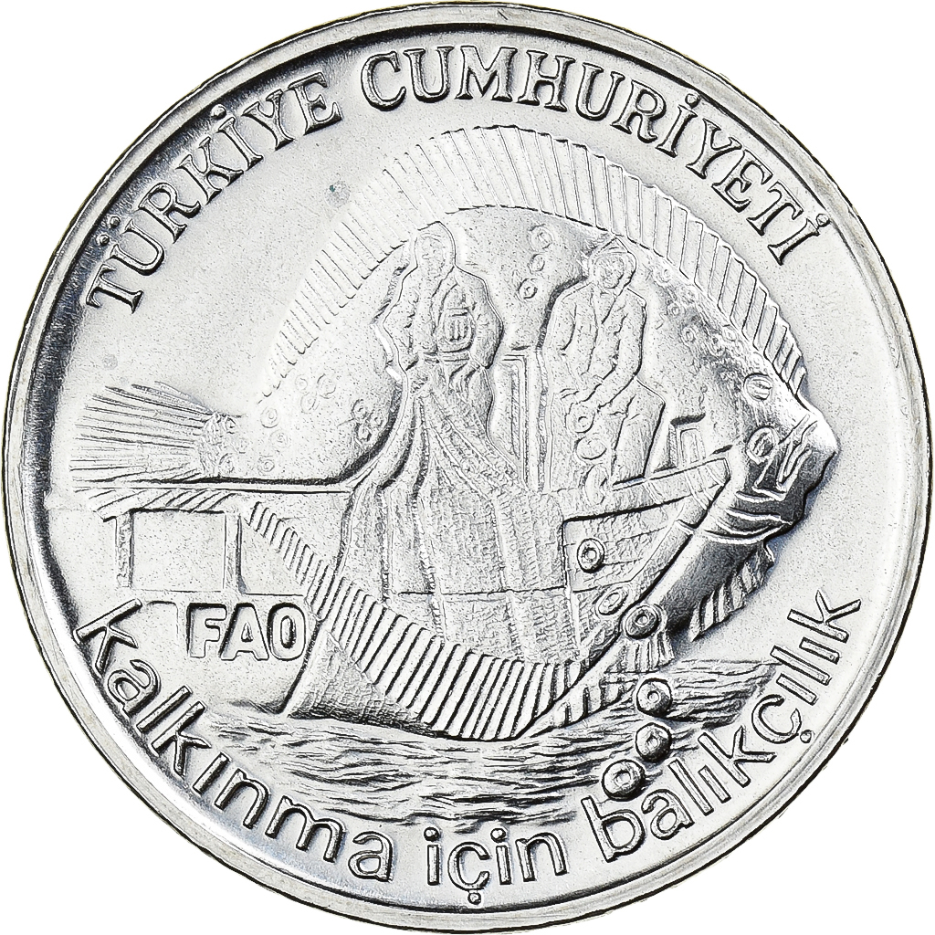 Turkey, 2-1/2 Lira, 1980, Istanbul, Stainless Steel, , KM:938