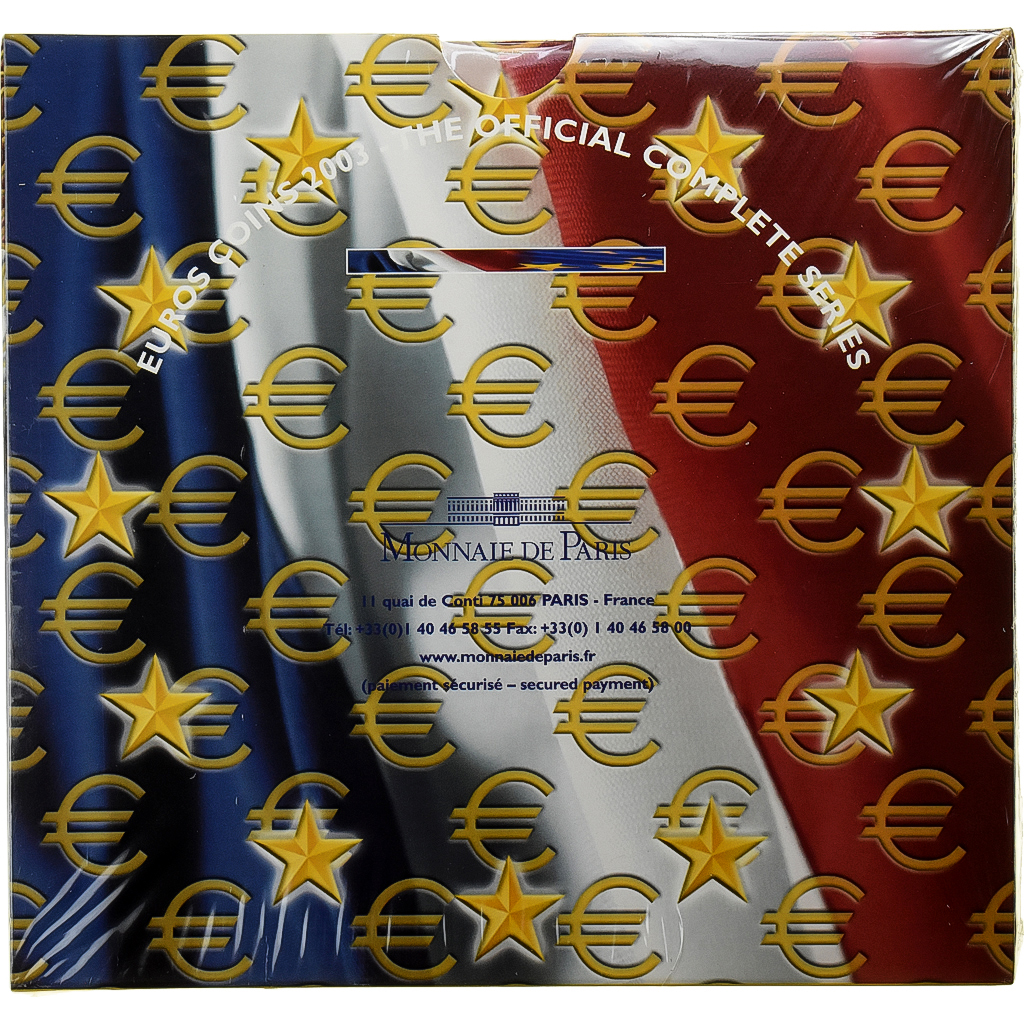 France, Coffret 1c. à 2€, BU, 2003, Monnaie de Paris, 