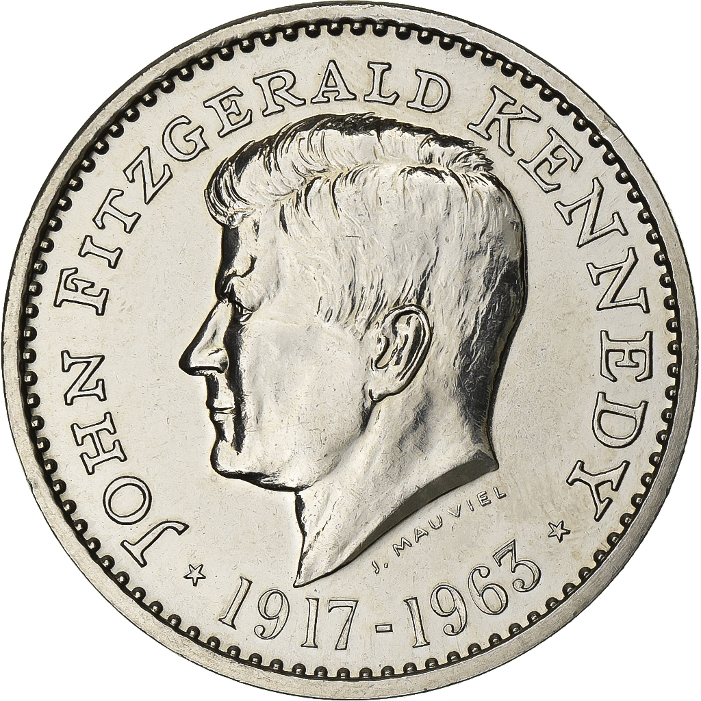 United States, Medal, 1917-1963, Nickel, J.MAUVIEL, John F. Kennedy, 