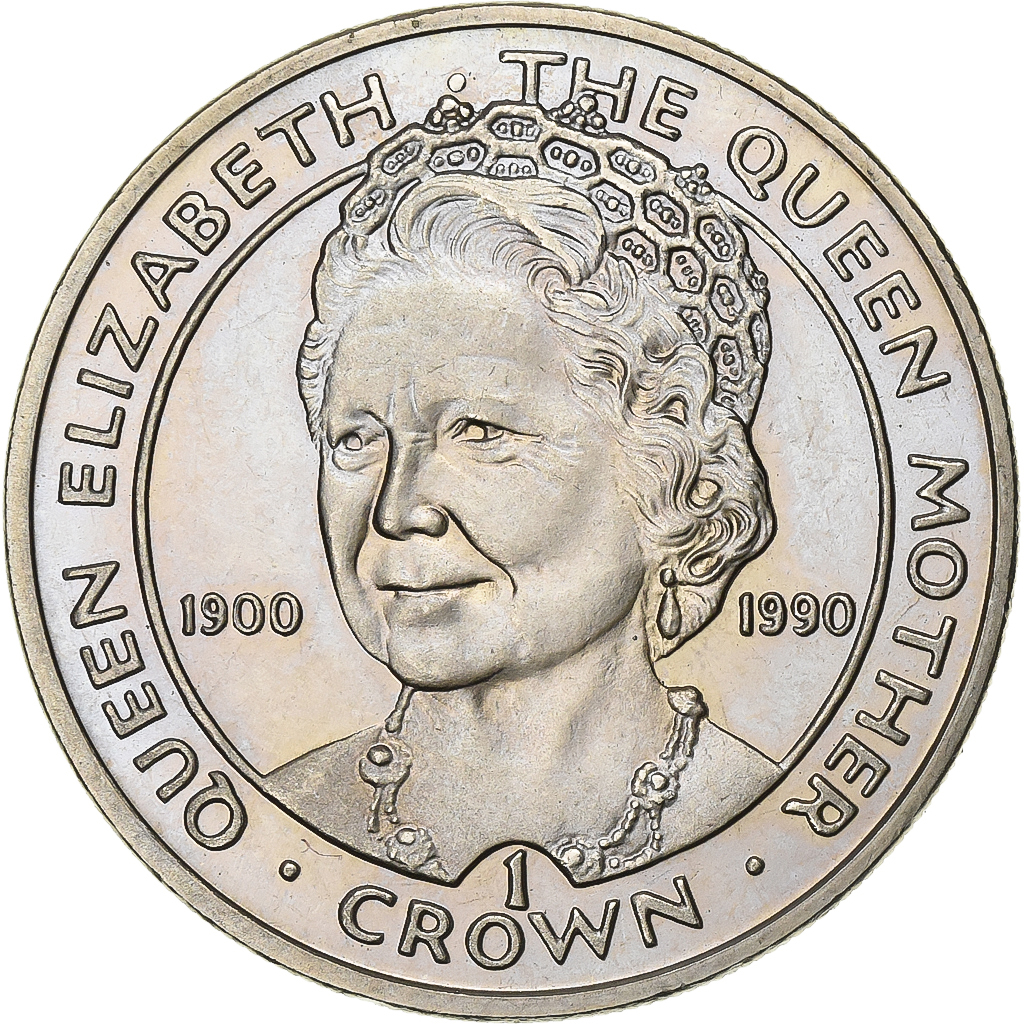 Gibraltar, Elizabeth II, Crown, 1990, Copper-nickel, , KM:46