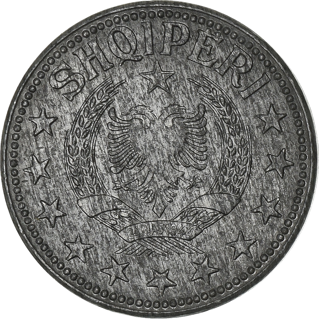 Albania, Lek, 1957, Zinc, , KM:36