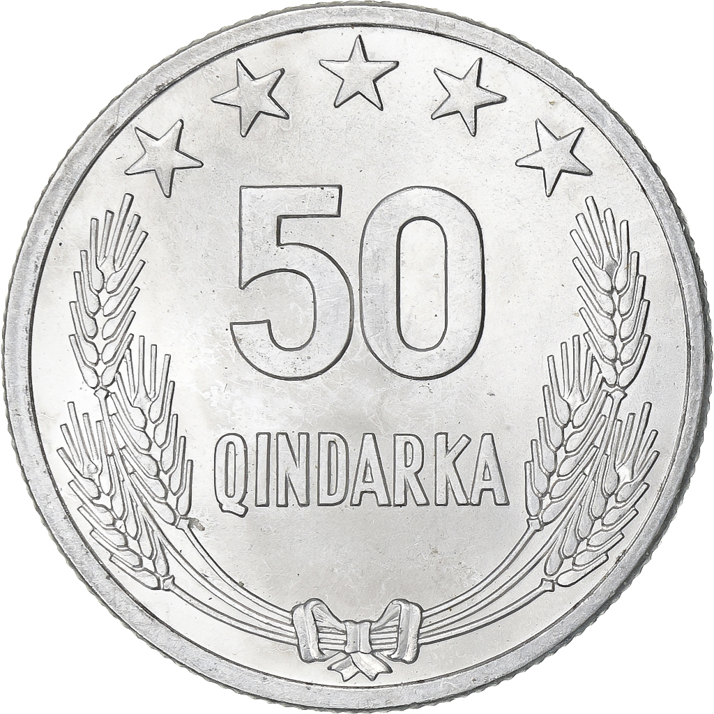 Albania, 50 Qindarka, 1964, Aluminum, , KM:42