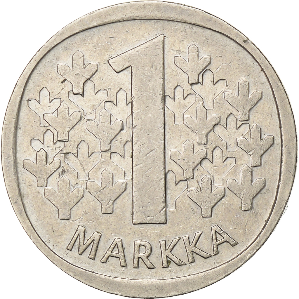 Finland, Markka, 1970, Copper-nickel, , KM:49a