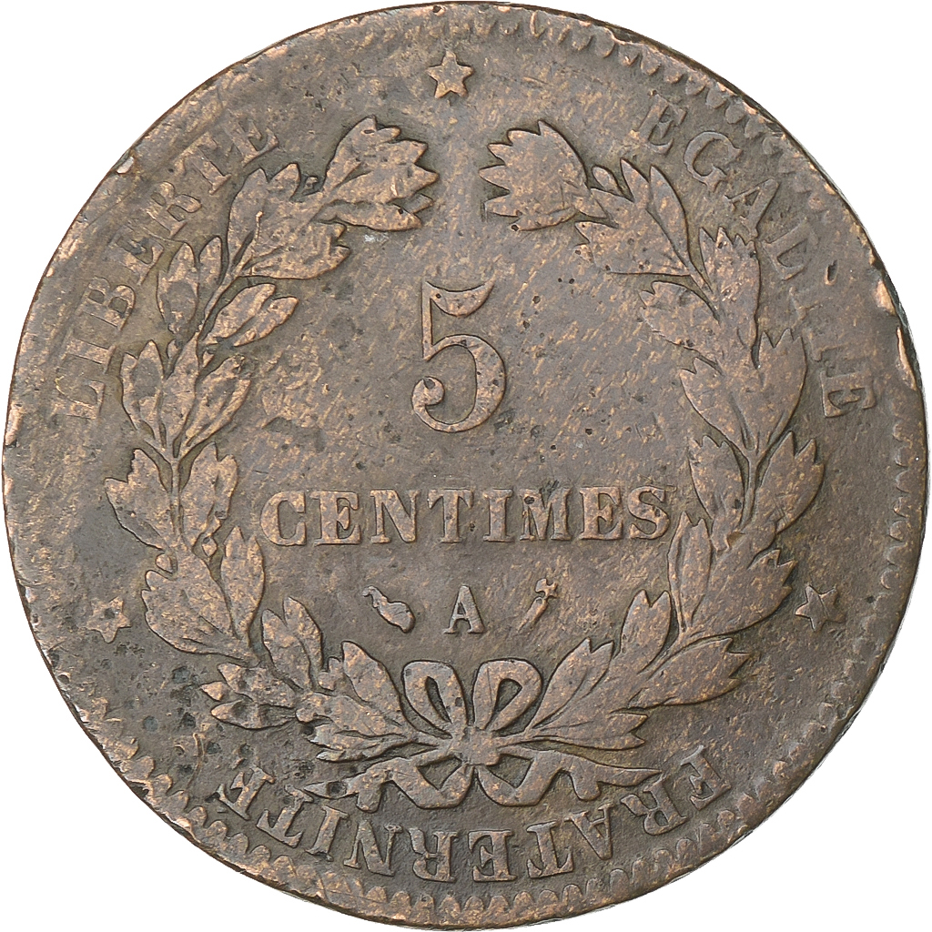 France, 5 Centimes, Cérès, 1887, Paris, Bronze, , Gadoury:157a