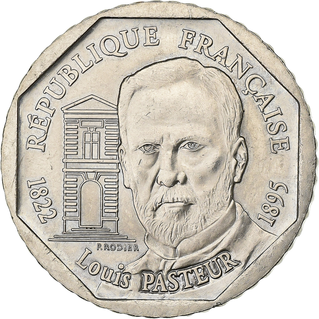 France, 2 Francs, Pasteur, 1995, Paris, Nickel, , Gadoury:549, KM:1119