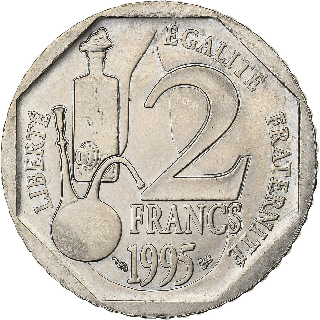 France, 2 Francs, Pasteur, 1995, Paris, Nickel, , Gadoury:549, KM:1119