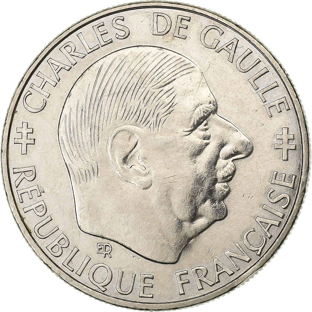 France, Franc, Charles de Gaulle, 1988, Paris, Nickel, , Gadoury:475
