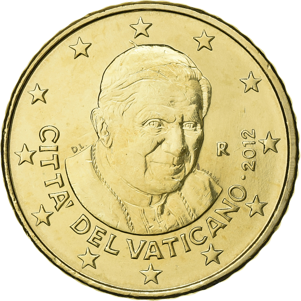 Vatican, Benedict XVI, 50 Euro Cent, 2012, Rome, Brass, , KM:387