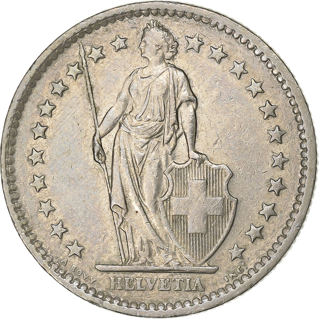 Switzerland, 2 Francs, 1974, Bern, Copper-nickel, , KM:21a.1