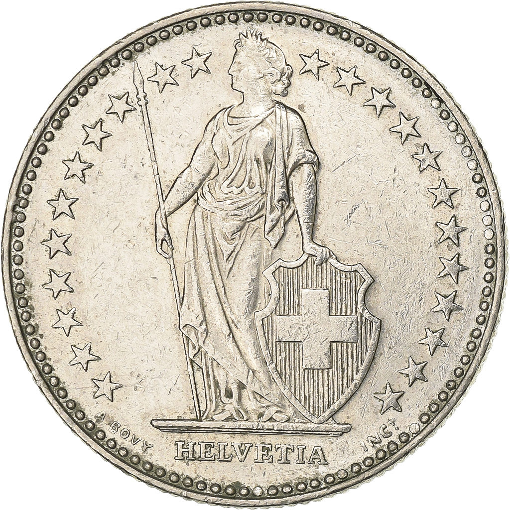 Switzerland, 2 Francs, 1992, Bern, Copper-nickel, , KM:21a.3