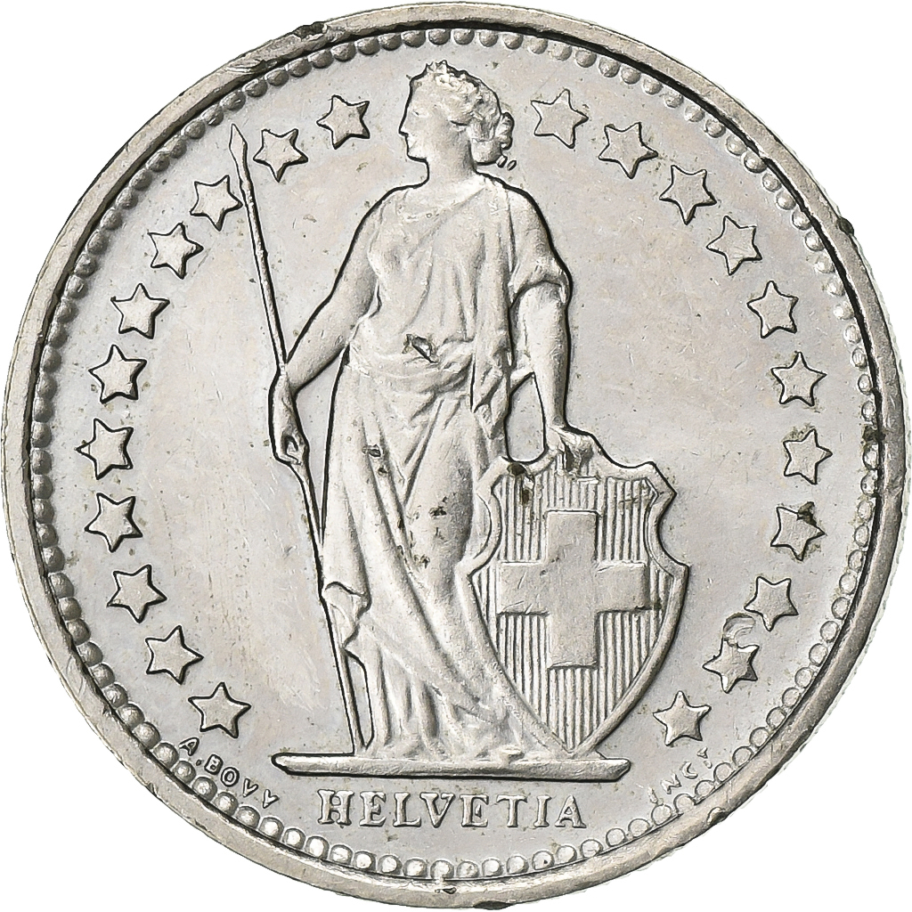 Switzerland, 1/2 Franc, 1973, Bern, Copper-nickel, , KM:23a.1