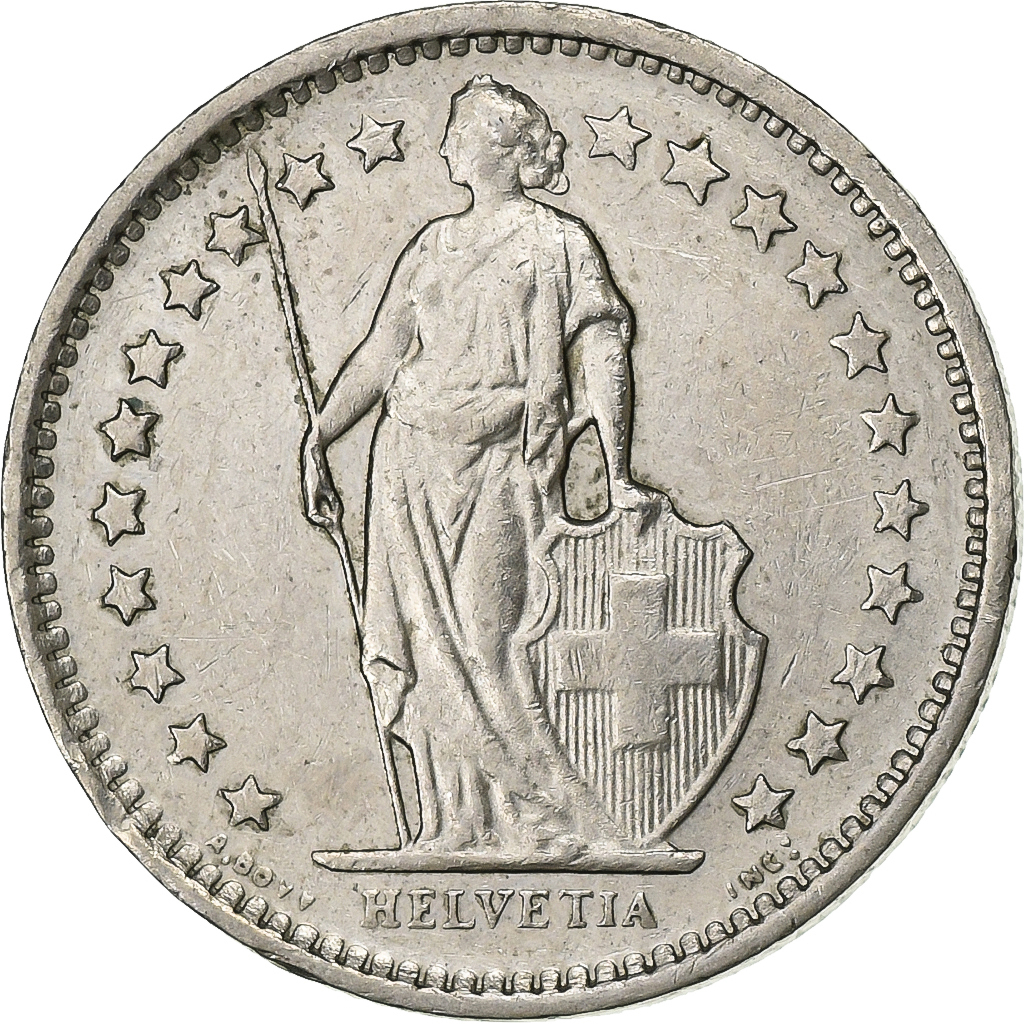 Zwitserland, 1/2 Franc, 1978, Bern, Cupro-nikkel, PR, KM:23a.1