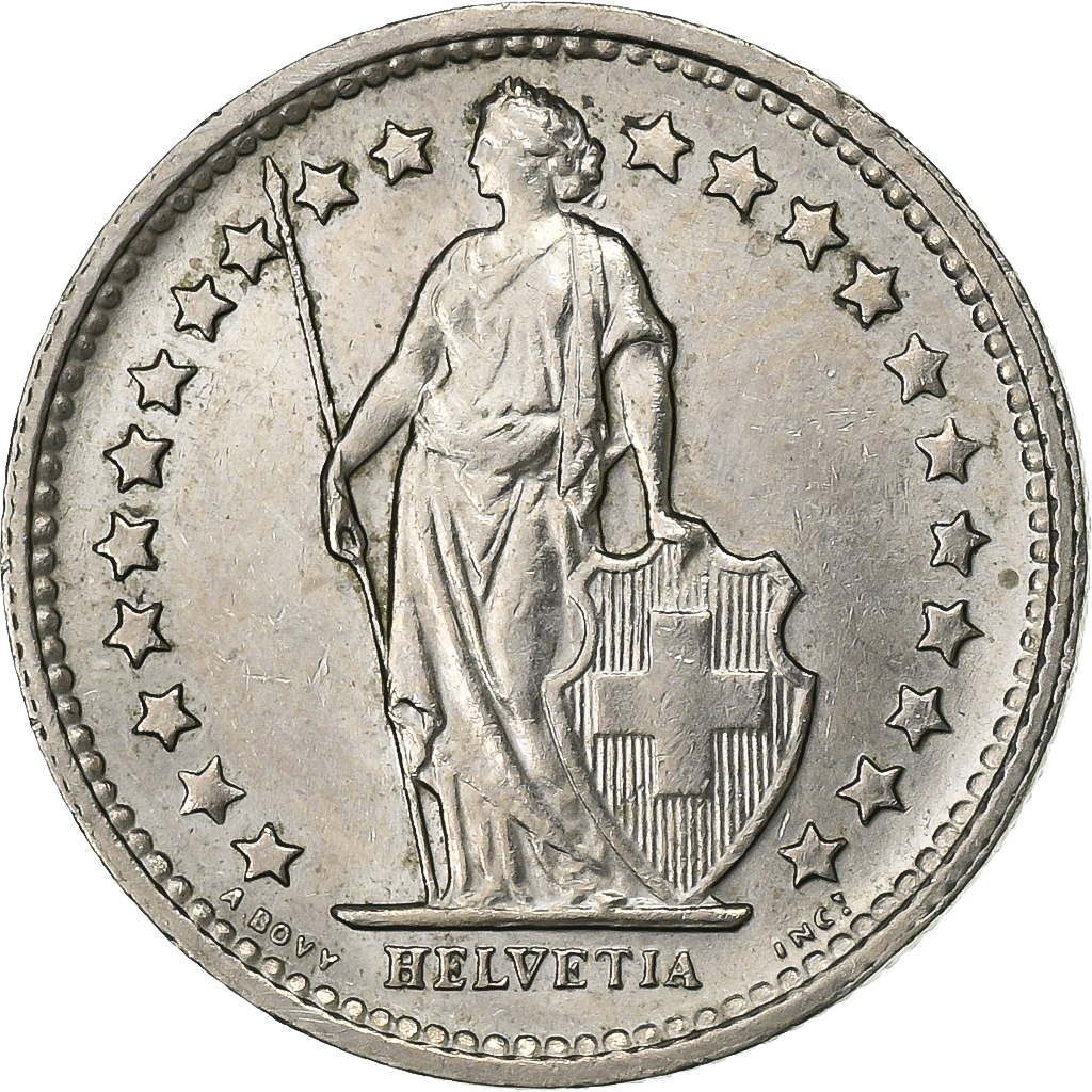 Switzerland, 1/2 Franc, 1969, Bern, Copper-nickel, , KM:23a.1