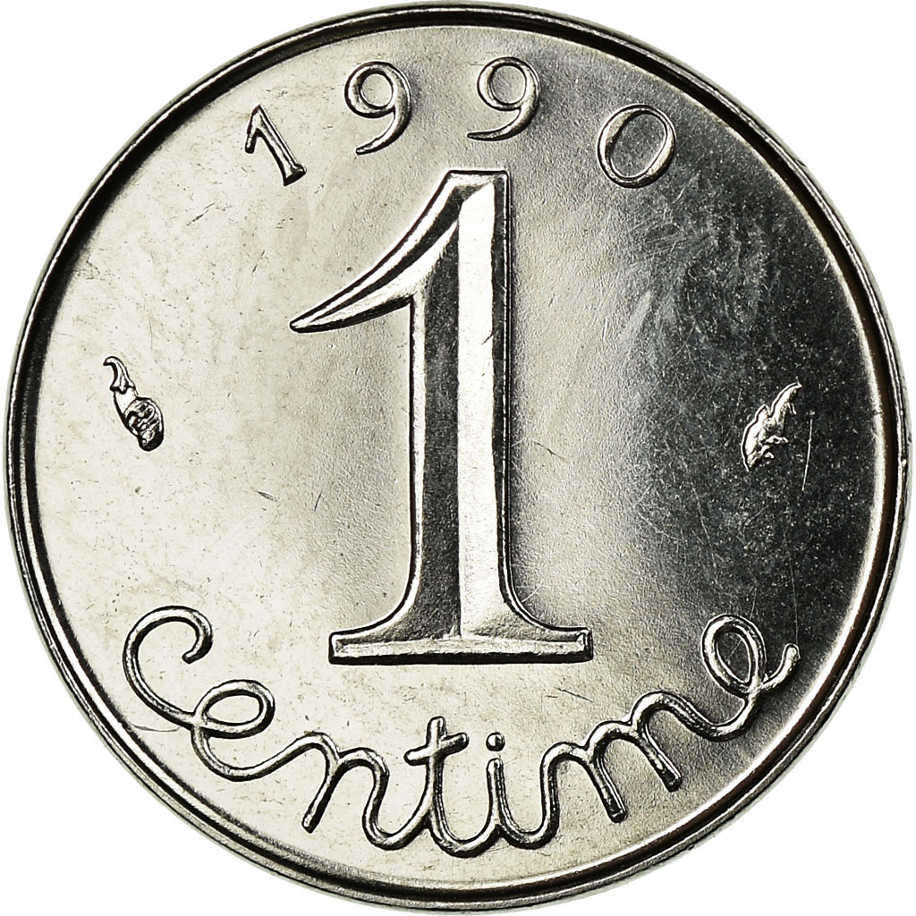 Coin, France, Épi, Centime, 1990, , Stainless Steel, Gadoury:91