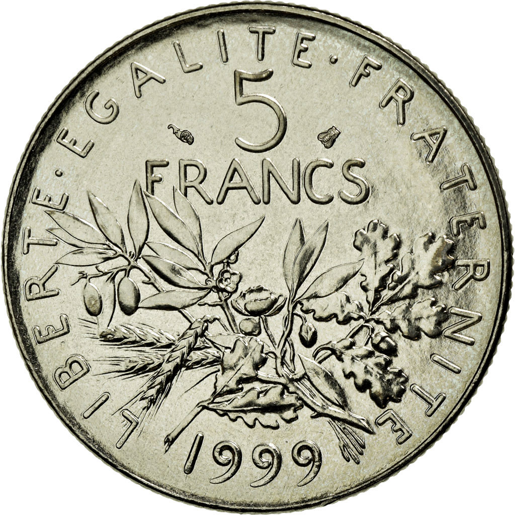 Coin, France, Semeuse, 5 Francs, 1999, Paris, , Nickel Clad