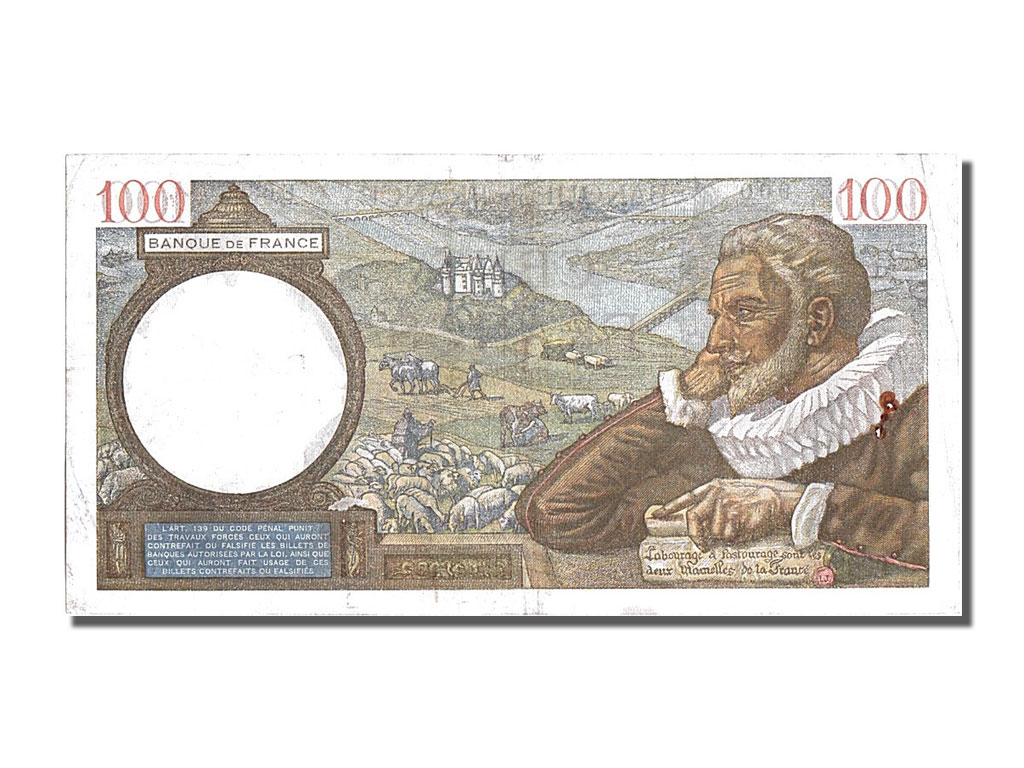 Banknote, France, 100 Francs, 100 F 1939-1942 ''Sully'', 1940, 1940-01-11