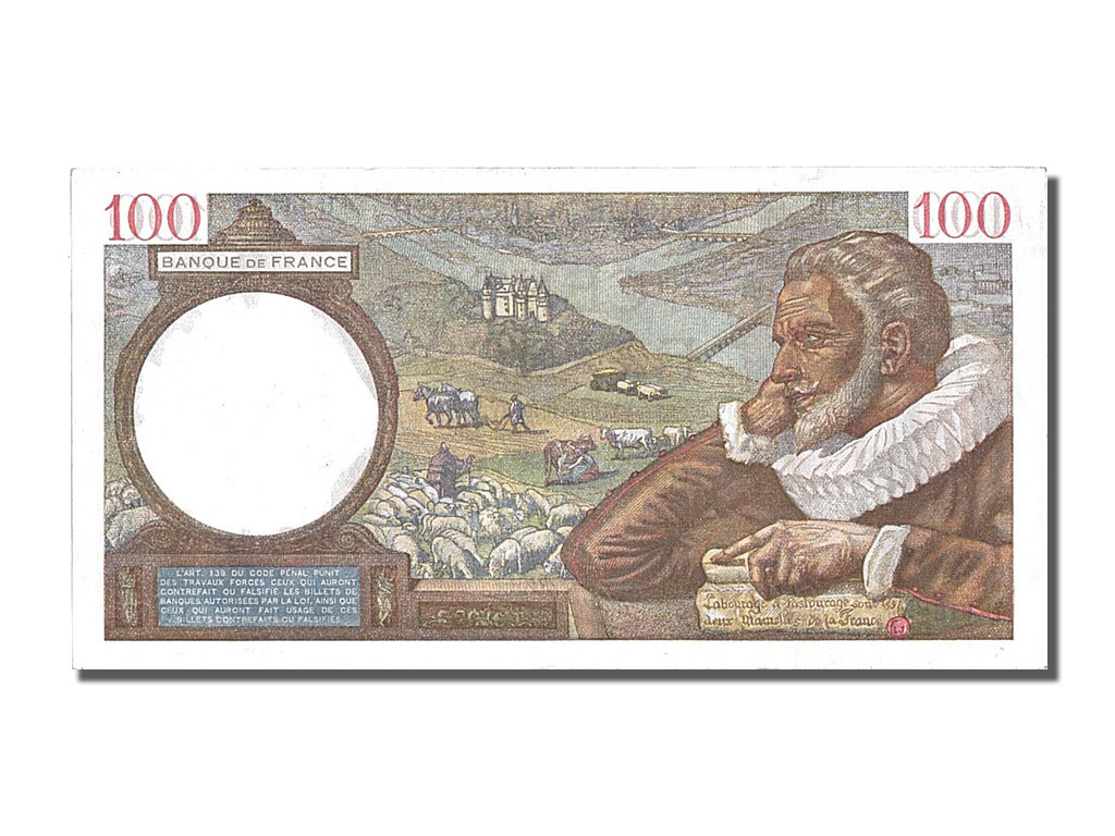 Banknote, France, 100 Francs, 100 F 1939-1942 ''Sully'', 1940, 1940-06-06