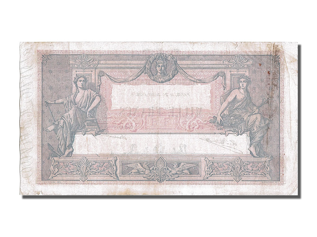 Banknote, France, 1000 Francs, 1 000 F 1889-1926 ''Bleu et Rose'', 1926