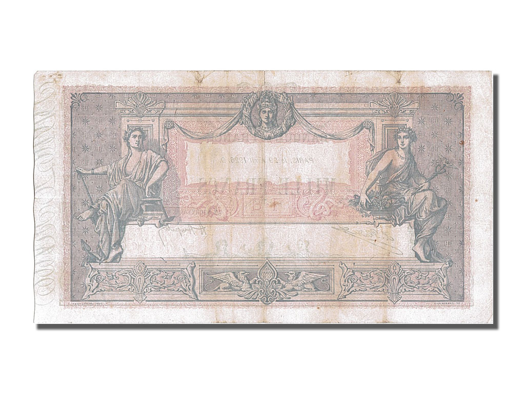 Biljet, Frankrijk, 1000 Francs, 1 000 F 1889-1926 ''Bleu et Rose'', 1926