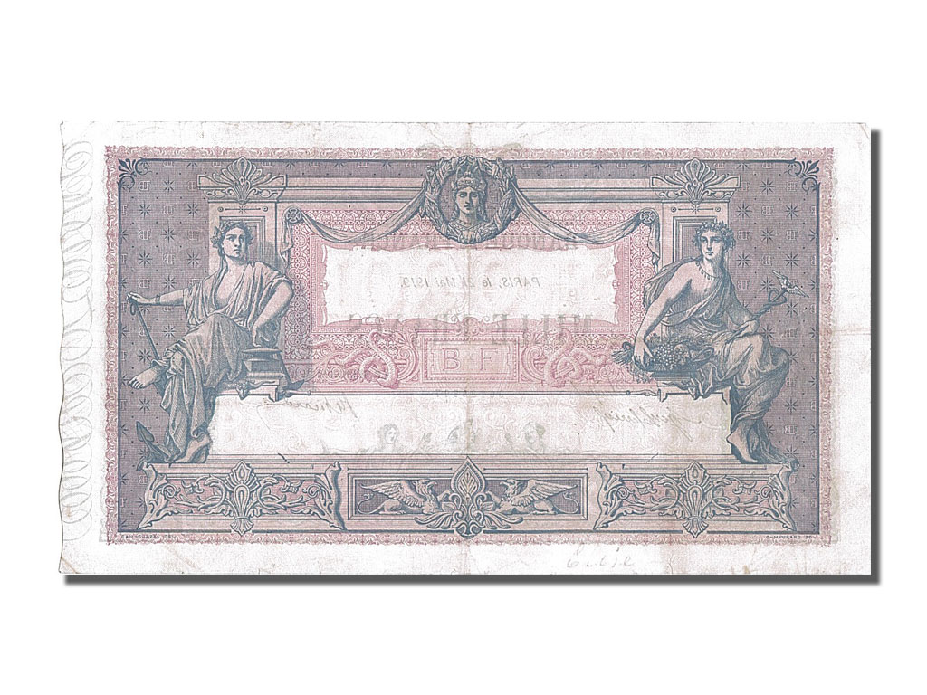 Banknote, France, 1000 Francs, 1 000 F 1889-1926 ''Bleu et Rose'', 1919
