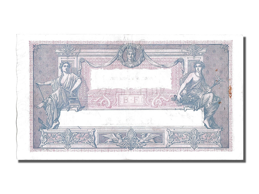 Banknote, France, 1000 Francs, 1 000 F 1889-1926 ''Bleu et Rose'', 1919