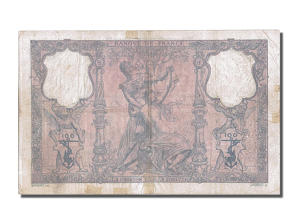 Banknote, France, 100 Francs, 100 F 1888-1909 ''Bleu et Rose'', 1903