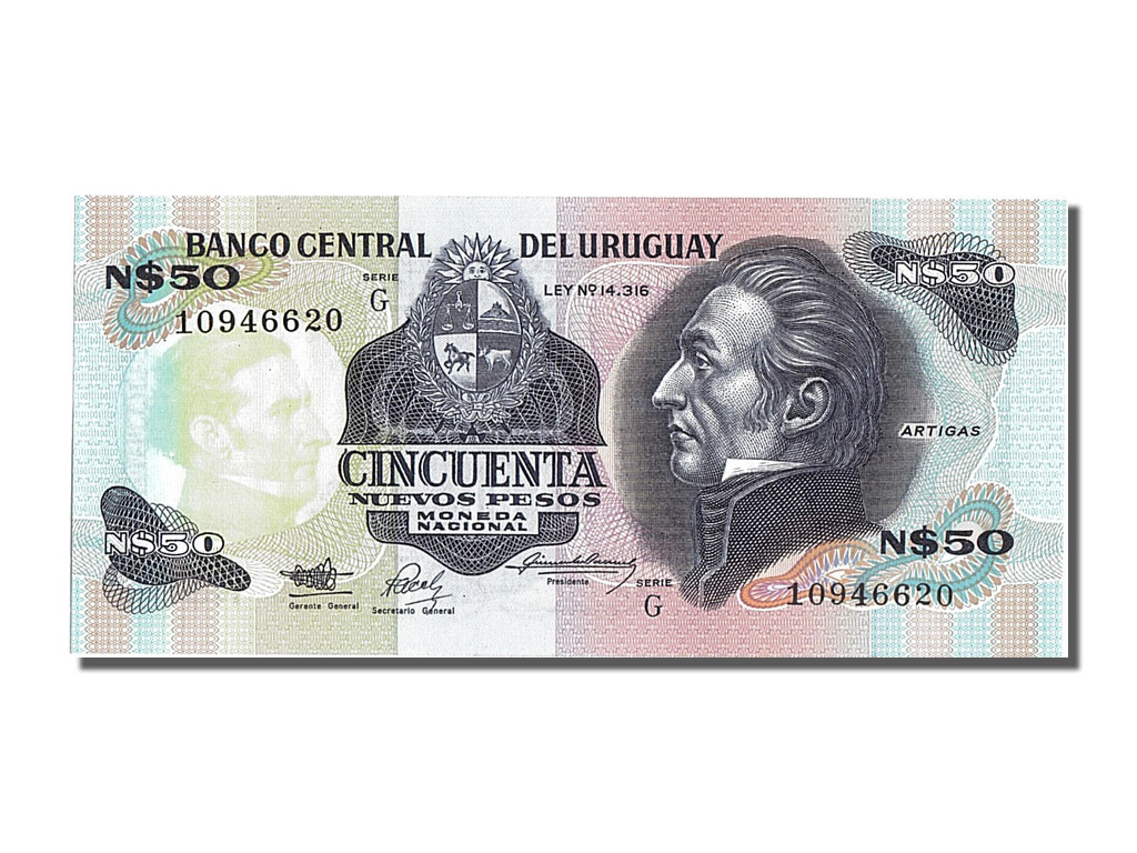 Banknote, Uruguay, 50 Nuevos Pesos, UNC(65-70)